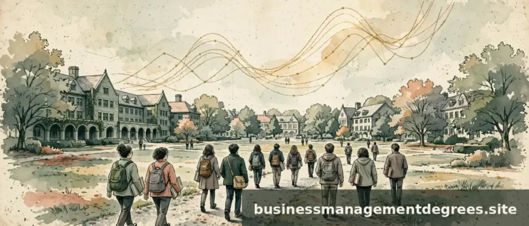 Illustration of students submitting applications against a backdrop of rising chart lines