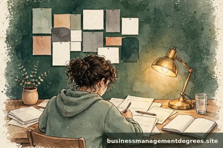 Illustration of a student completing financial aid forms at a desk with a calendar