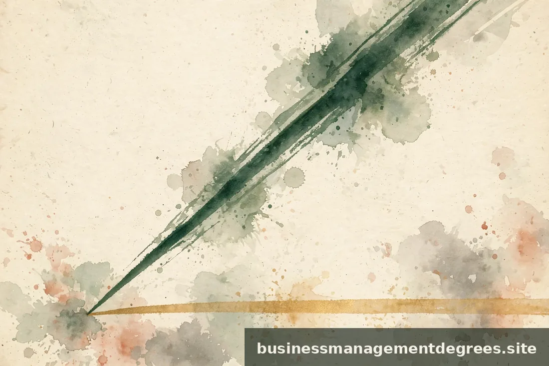 Abstract illustration of two diverging price lines, one steep and one flat, drawn in ink